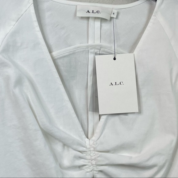NWT A.L.C Aila Long Sleeve Linen Blend Minidress - Picture 11 of 11